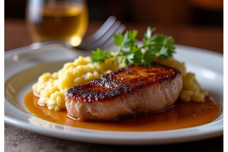 Plat du soir spécialement créé par le chef